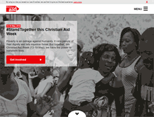 Tablet Screenshot of christianaid.ie